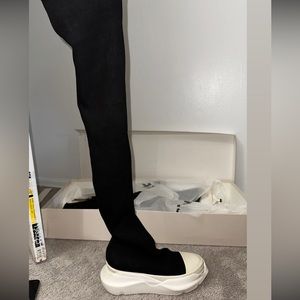 Rick Owen thigh high shoe